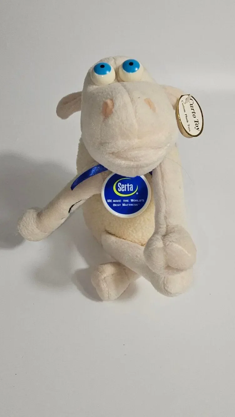 Serta Counting Sheep #1 Plush Original Hang Tag Mattress Advertising Mascot